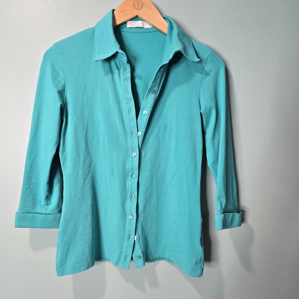 Anne Fontaine Turquoise Blouse